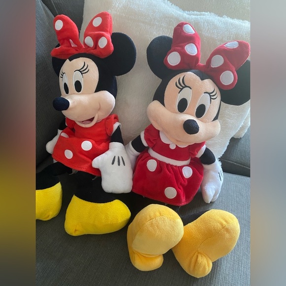 Disney Other - Disney Minnie Mouse Plush - Pink and Black